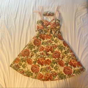 Floral Woven Tapestry Dress